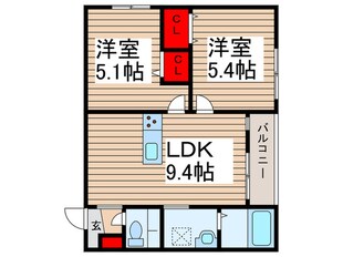 ミア流山の物件間取画像